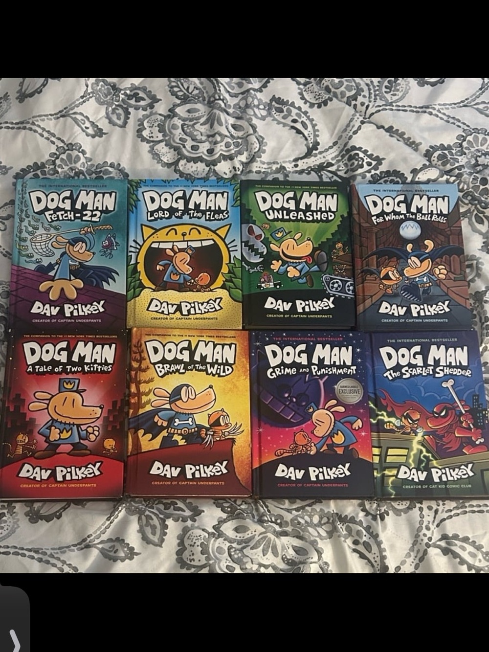 Scholastic Dog Man Book Set — Bright Multi-Color Covers